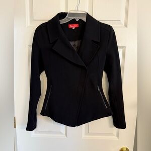 Heroines Women's Black Fitted Coat Size 6 Made in London